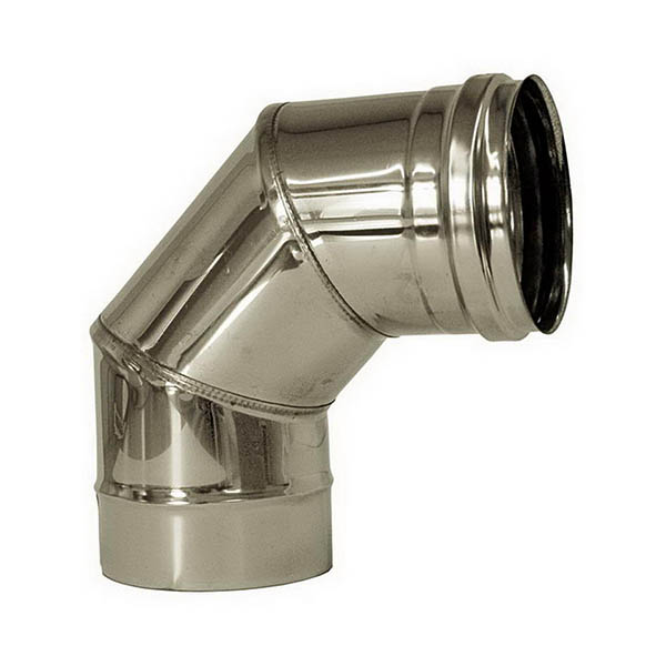 foto del prodotto curva 90 canna fumaria dn 350 tubo acciaio inox 316