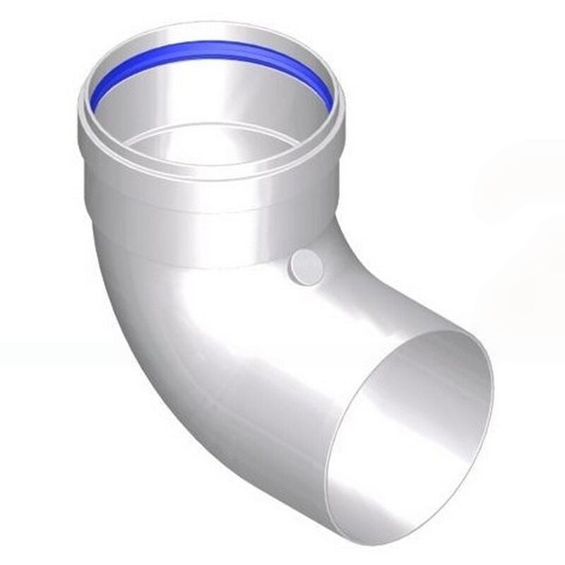 foto del prodotto curva 90 d.80 m f x scarico sdoppiato