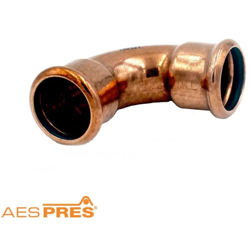 foto del prodotto curva 90 ff 15 aespres in rame a pressare 681015900