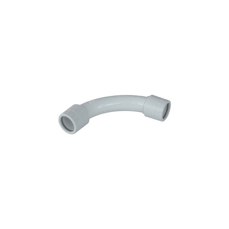 foto del prodotto curva 90 ip65 x tubo rigido pvc grigio mm 25