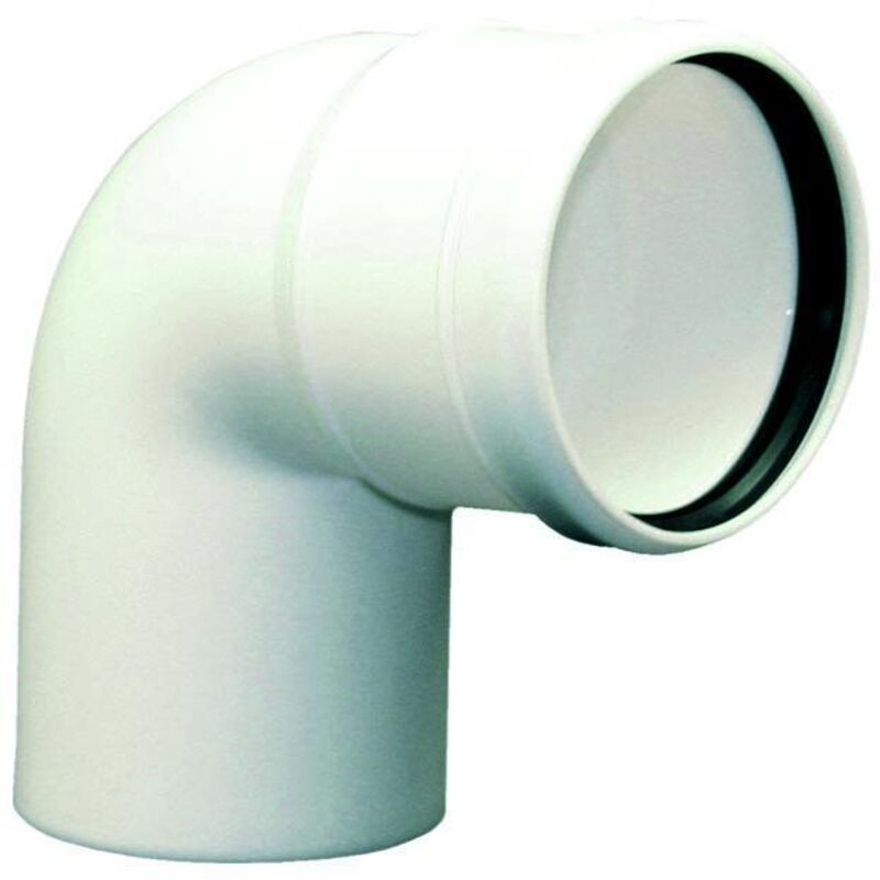 foto del prodotto curva 90 mf 80 mm pps raccordo per impianti ventilazione scarico condensa ferrari welcome 107620