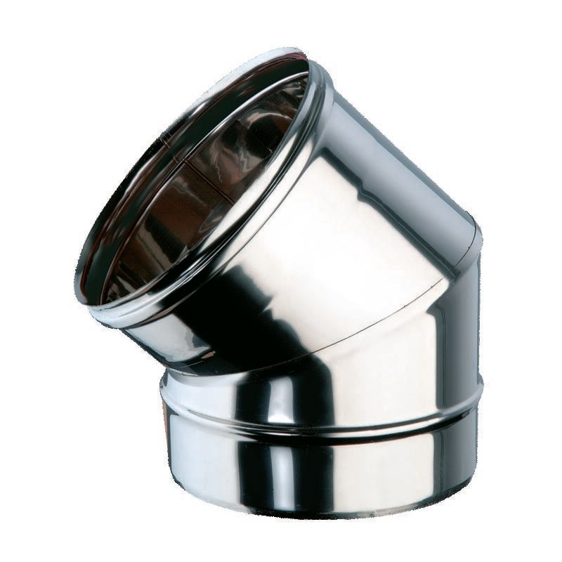 foto del prodotto curva a 45 mf inox 180 acciaio inox aisi 316l