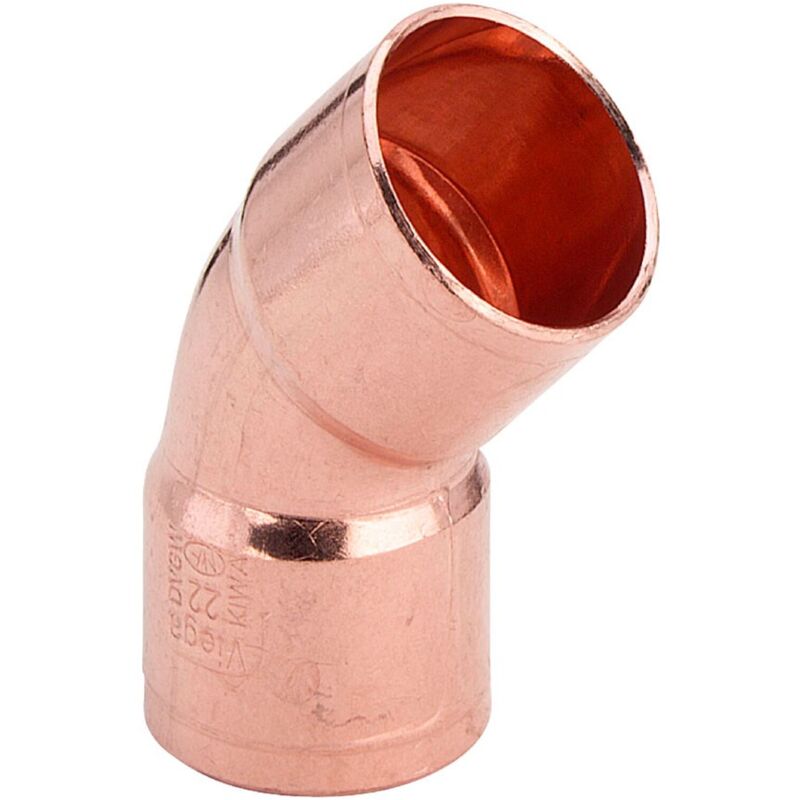foto del prodotto curva a 45 rame 18 mm estremit a saldare femmina ff 101077