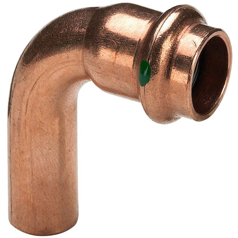 foto del prodotto curva a 90 profipress mf d. 35 con sc contur, rame, estremit maschio, estremit a pressare femmina 291693