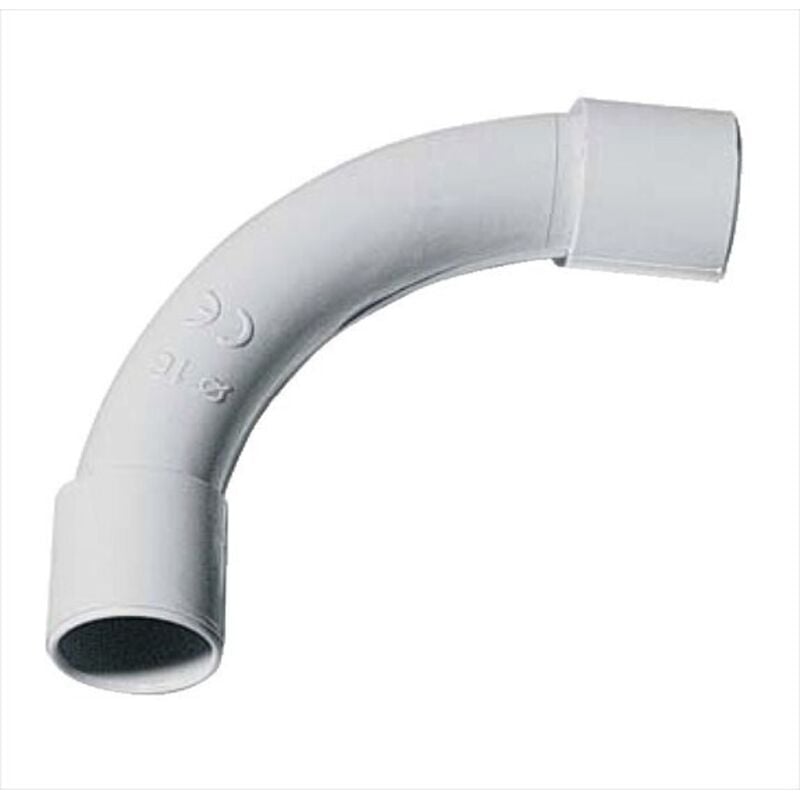 foto del prodotto curva a 90 raggio stretto d.40 elettrocanali cod. eccrs40