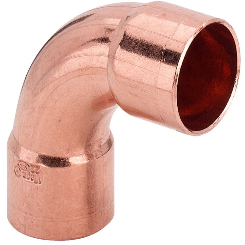 foto del prodotto curva a 90 rame 22 mm estremit a saldare femmina ff 100063