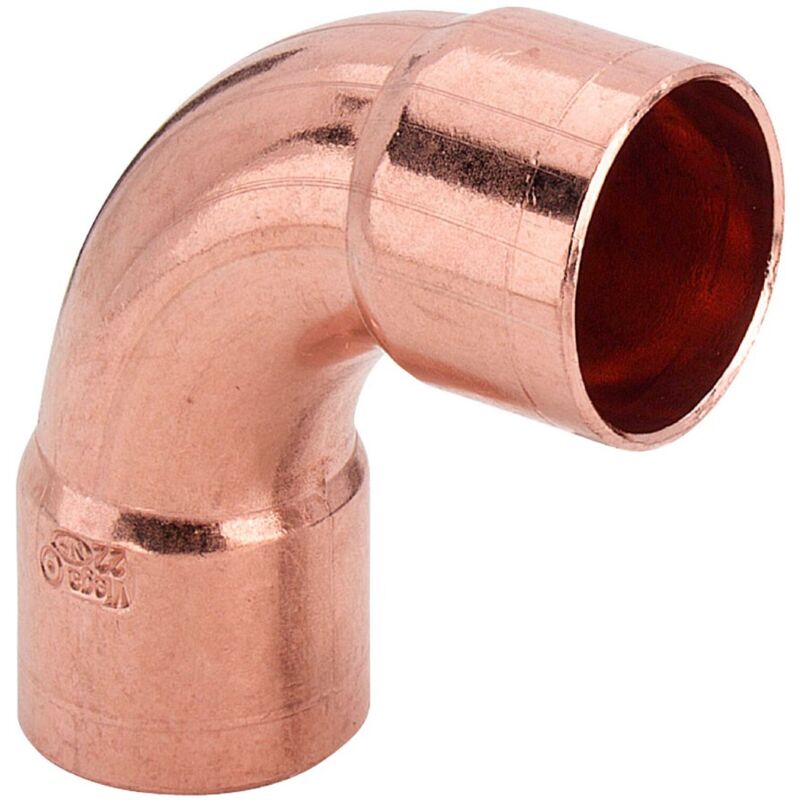 foto del prodotto curva a 90 rame 22 mm estremit a saldare femmina ff 100513