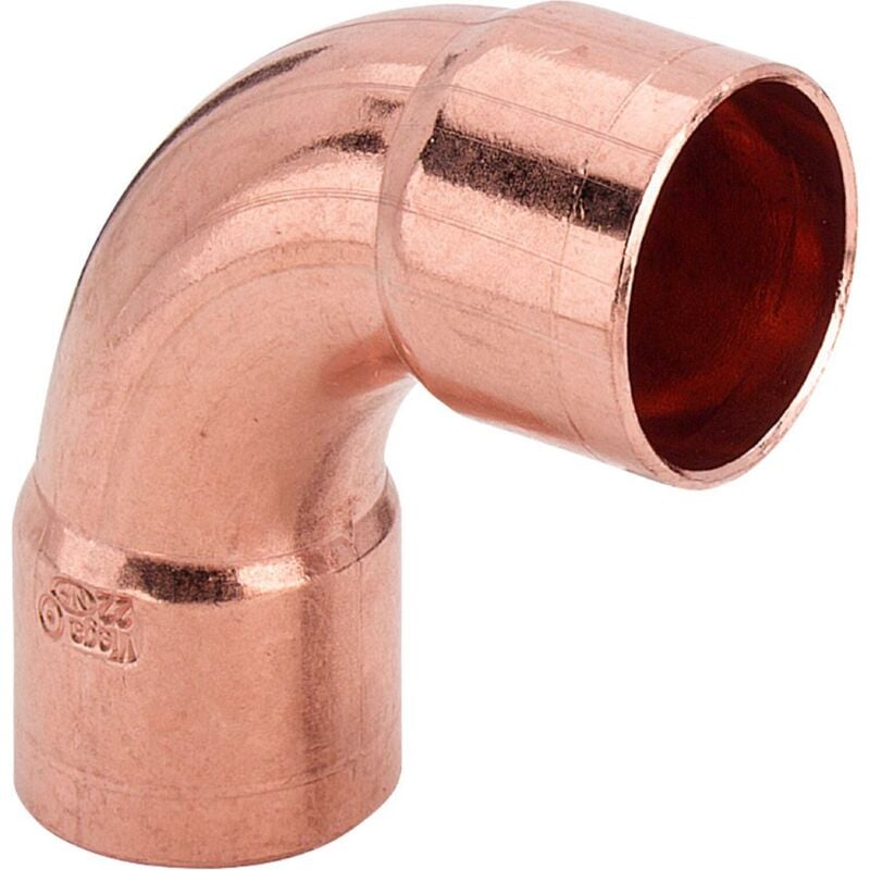 foto del prodotto curva a 90 rame 28 mm estremit a saldare femmina ff 100193