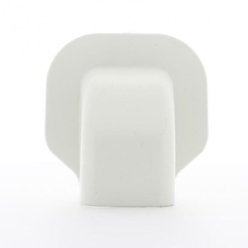 foto del prodotto curva a muro 080 per canale di condizionamento 8x6 cm bianco macm080 - mcair