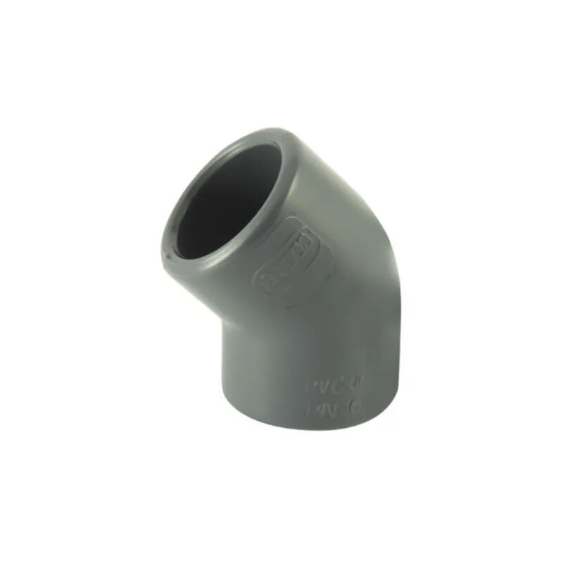 foto del prodotto curva a pressione in pvc 45 diametro 40 mm, femmina