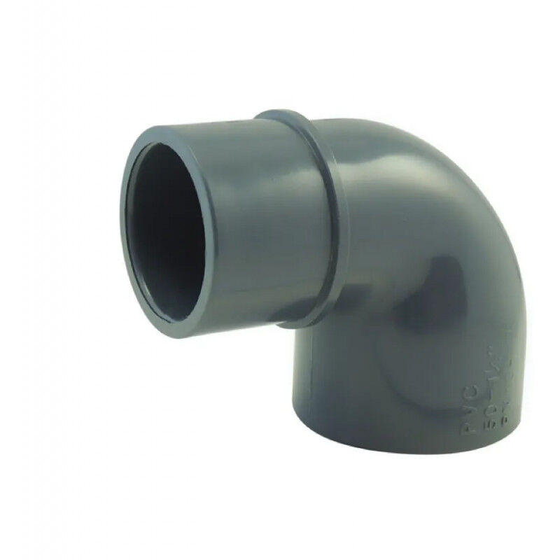 foto del prodotto curva a pressione in pvc 90 diametro 63 mm, maschio femmina