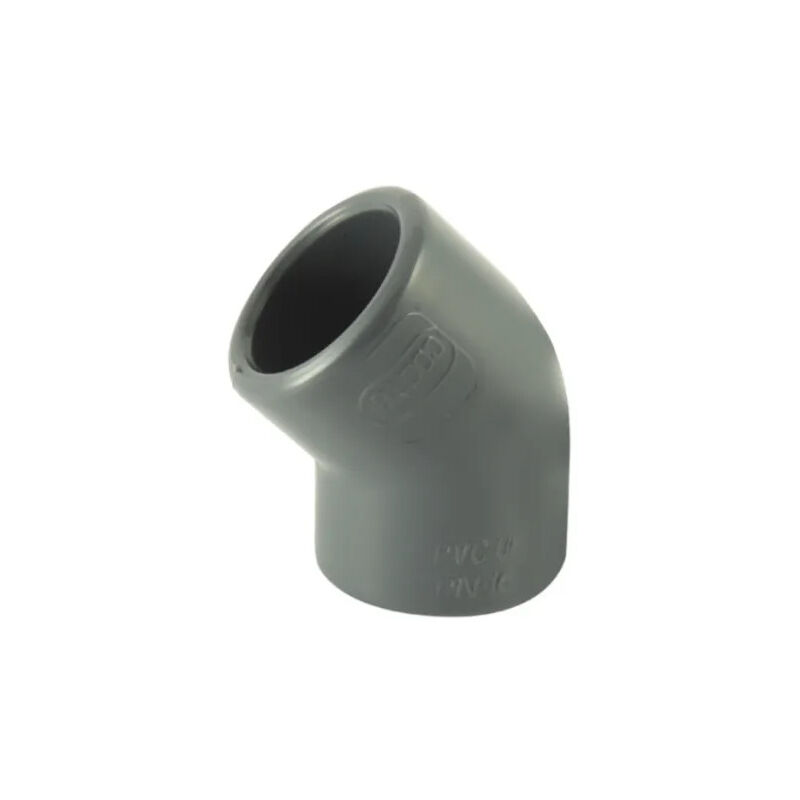 foto del prodotto curva a pressione in pvc a 45 diametro 32 mm, femmina