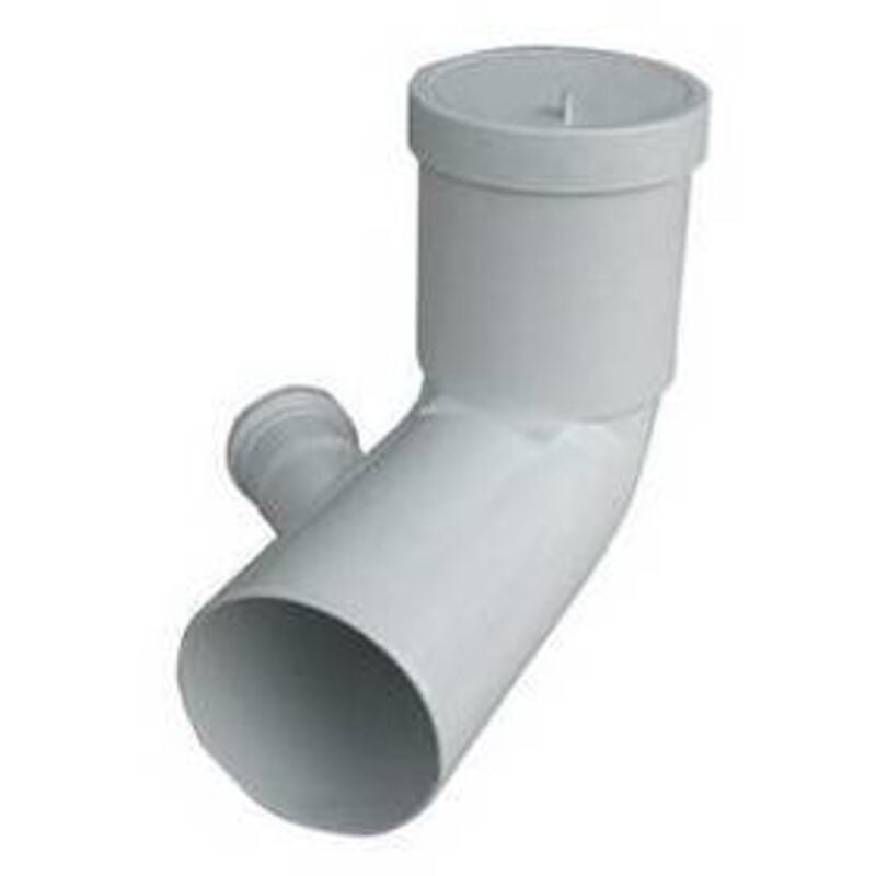 foto del prodotto curva bianca wc prolungata attacco bicchiere dx valsir diam. 110 / 50 valsi