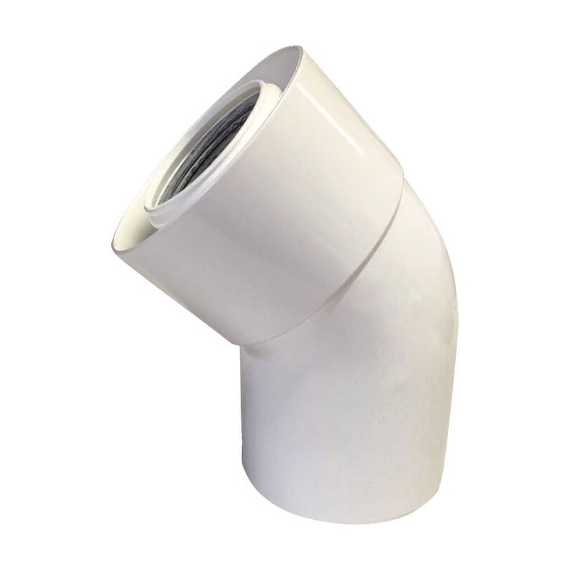 foto del prodotto curva coassiale pps pvc m f 45 d.60 100