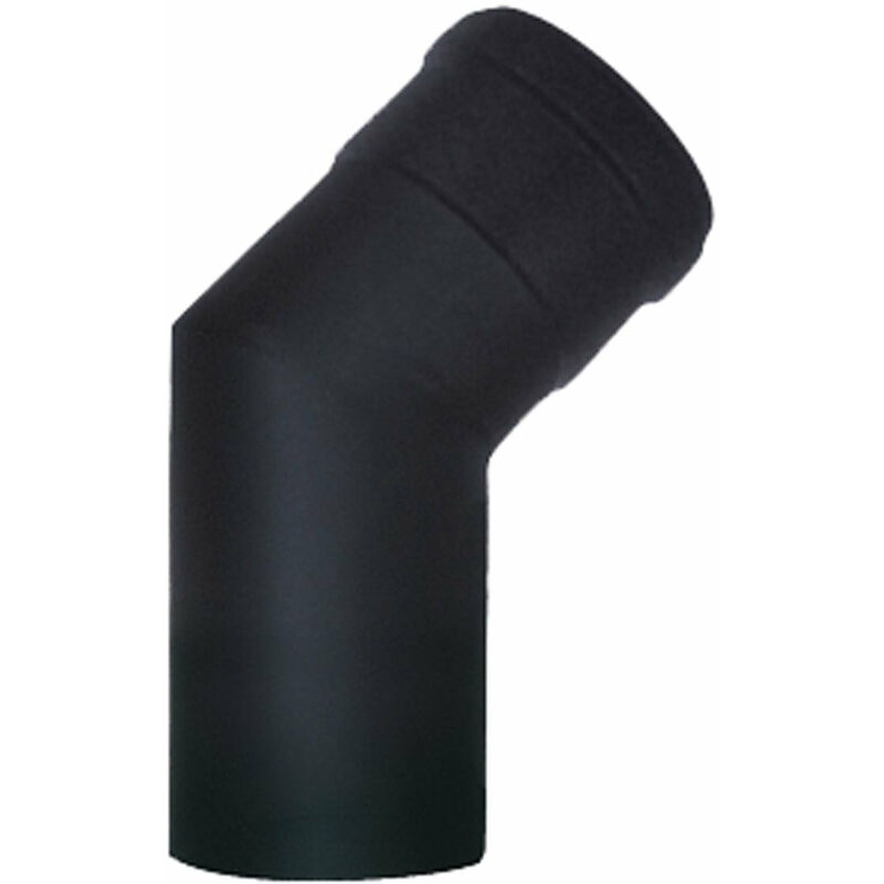 foto del prodotto curva gomito 45 per canna fumaria stufe a pellet 8cm