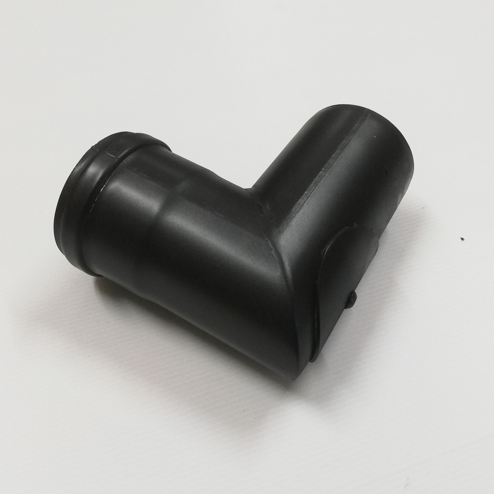 foto del prodotto curva gomito con ispezione 90 nero pellet da 100mm
