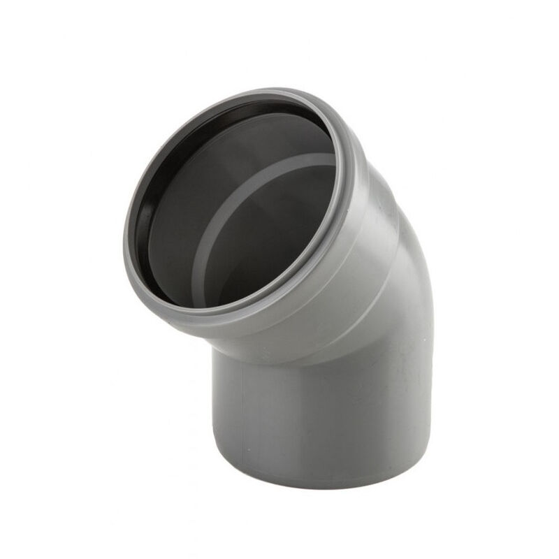 foto del prodotto curva gomito da 40mm - 2pz raccordo con guarnizione, scegli se 30 gradi