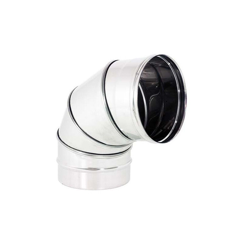 foto del prodotto curva gomito inox 80mm orientabile registrabile 5 decimi curvatura 0 90 