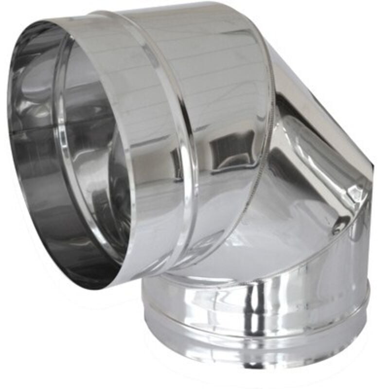 foto del prodotto curva in acciaio a 90 per canne fumarie diam. 120