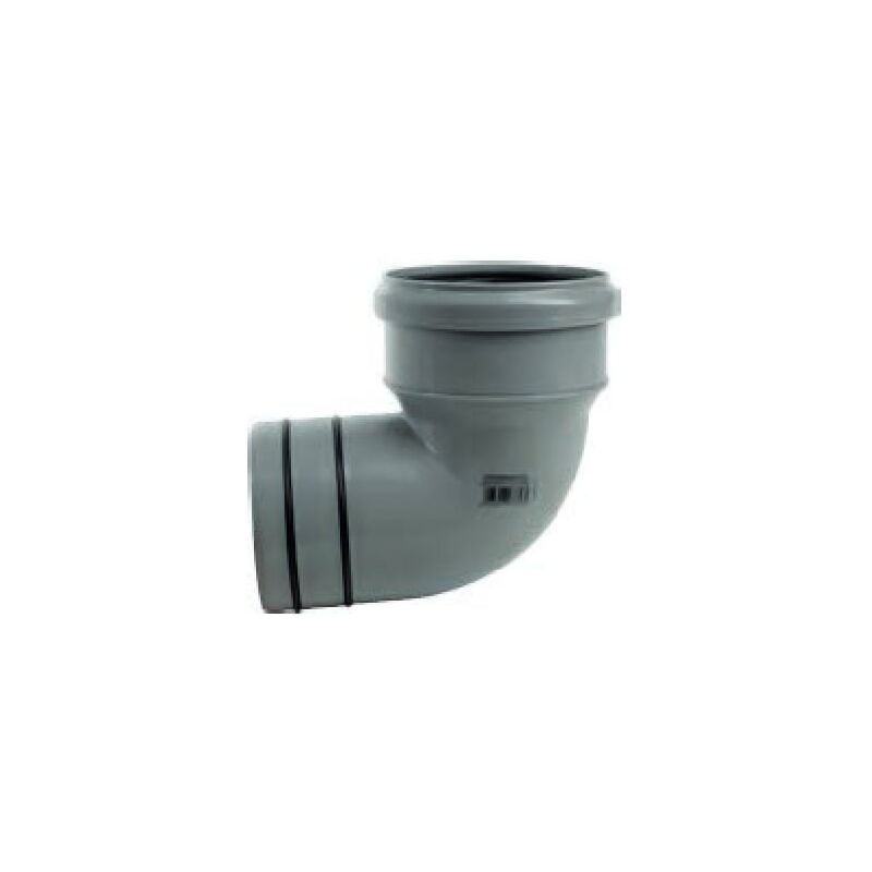 foto del prodotto curva in pp 45 con o-ring e in pvc ad incollaggio per collegamento al pvc d. 100 - 110 100 mm - gamma pp3 vs0566005