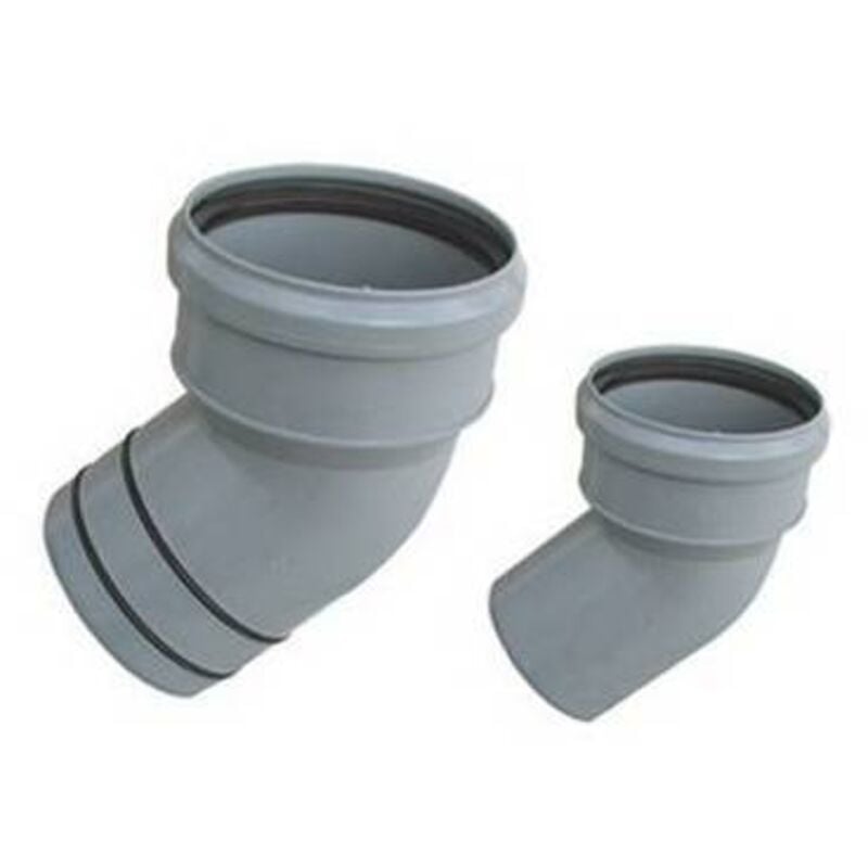 foto del prodotto curva in pp riduzione al pvc diam. 110 / 100 valsir 15 senza oring valsir