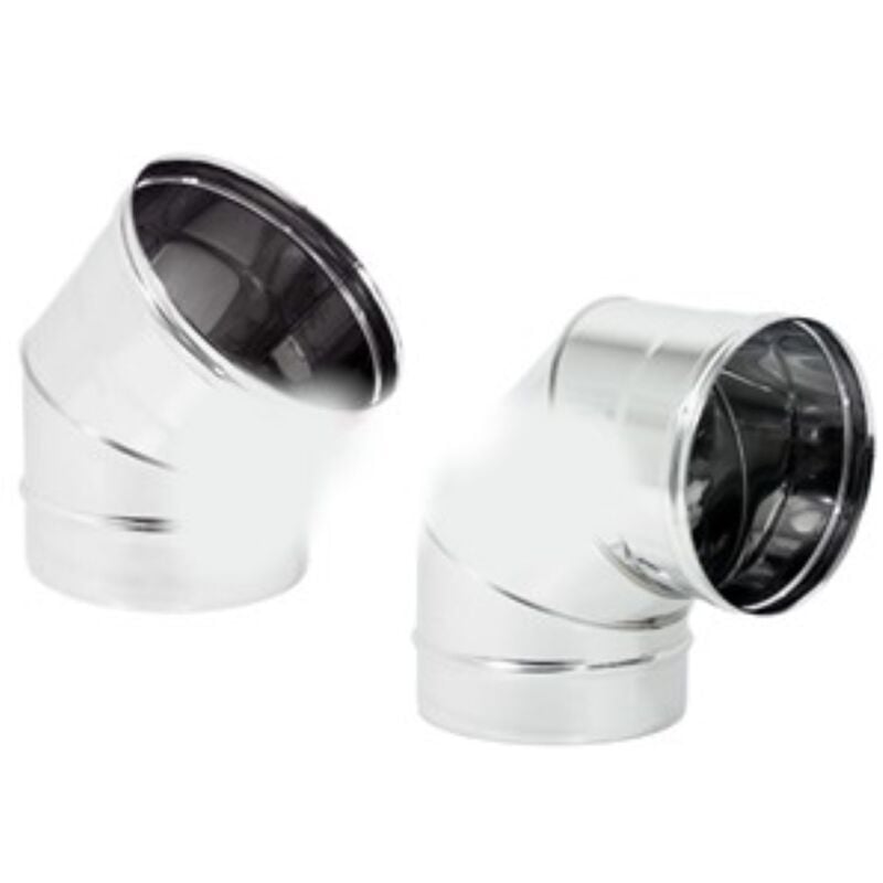 foto del prodotto curva inox 45 diametro 100 304l zinco calabria