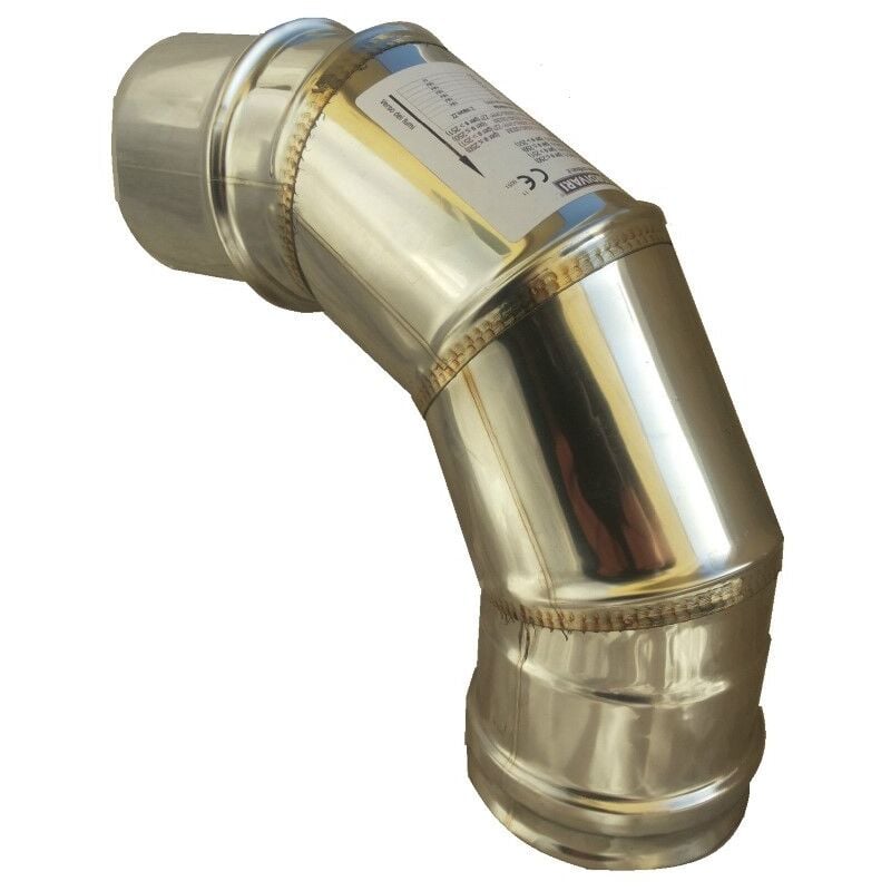 foto del prodotto curva inox 90 diametro 80 304l zinco calabria