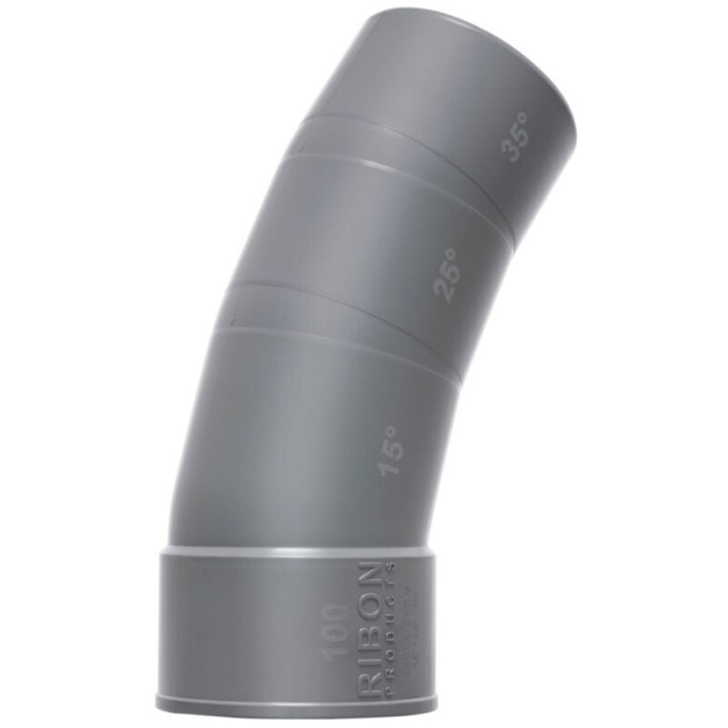 foto del prodotto curva multiangolo 15 25 35 maschio femmina pvc diametro 100 mm.