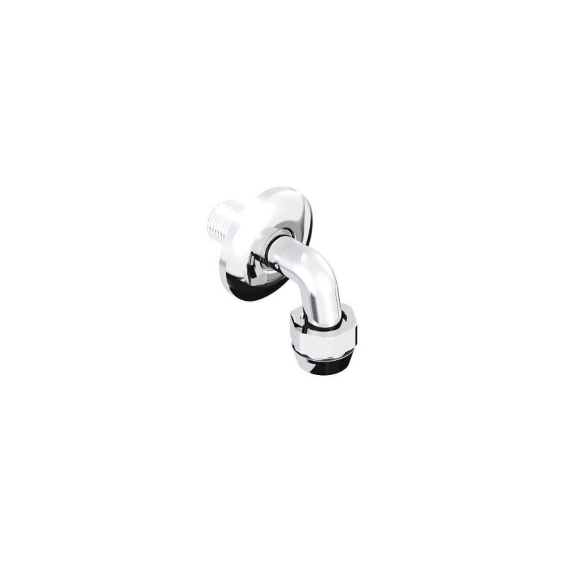 foto del prodotto curva per alimentazione da parete serie modern idral 09030 1cu12 cromato ottone