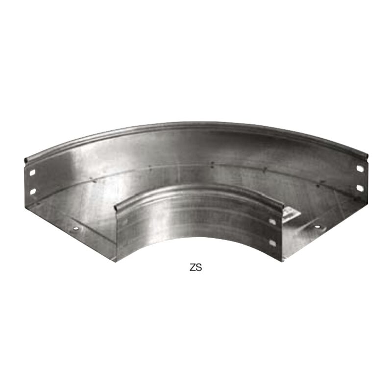 foto del prodotto curva piana a 90 gradi 300x80 zincata