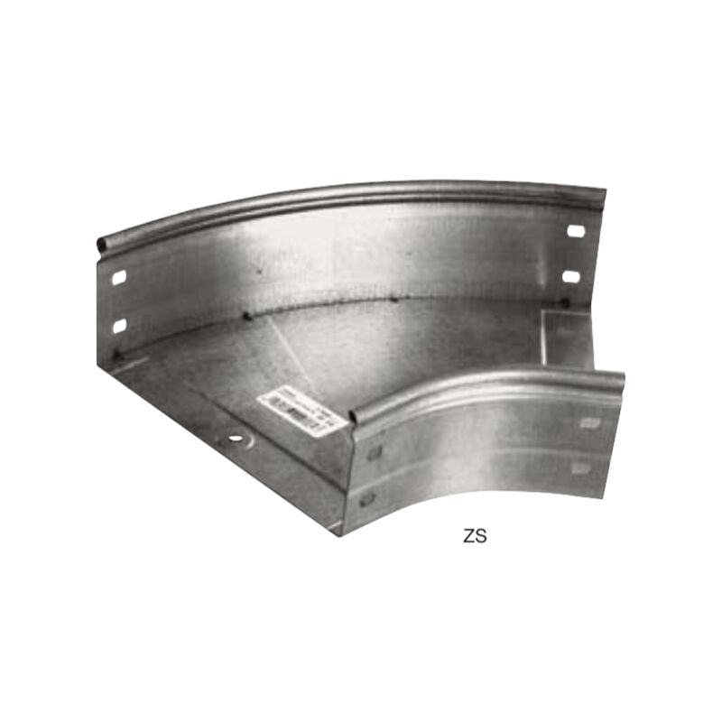 foto del prodotto curva piana sati cpo 45 100x157x210mm acciaio zincato 1040052