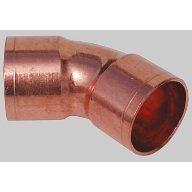 foto del prodotto curva rame 45 a saldare femmina femmina - 12 x 12