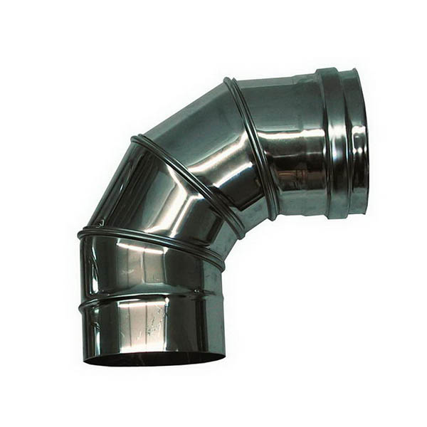 foto del prodotto curva regolabile 0 90 canna fumaria dn 140 tubo acciaio inox 316