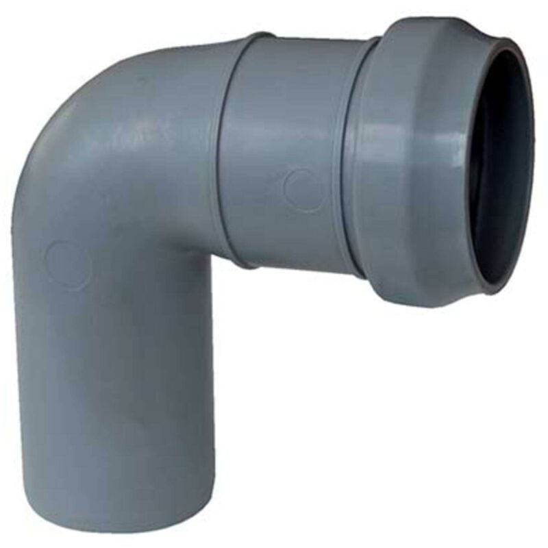 foto del prodotto curva scarico idrico ad innesto pp grigio mm 40 15 