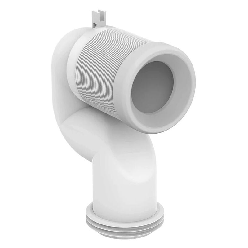foto del prodotto curva tecnica per scarico a pavimento regolabile da 16 a 20 cm t002667 ideal standard