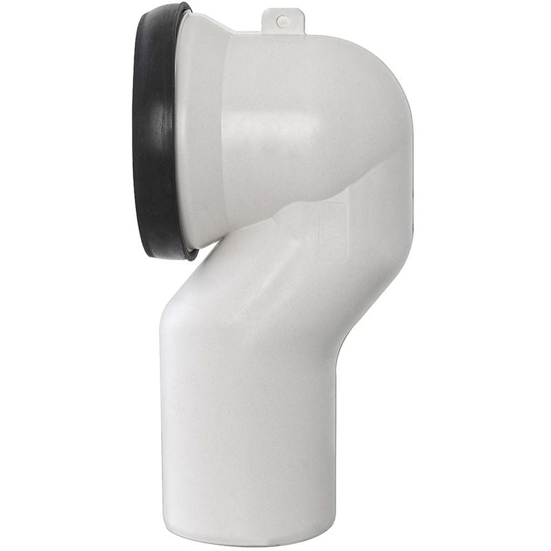 foto del prodotto curva tecnica per wc filo muro con diametro 11 cm completa di guarnizione