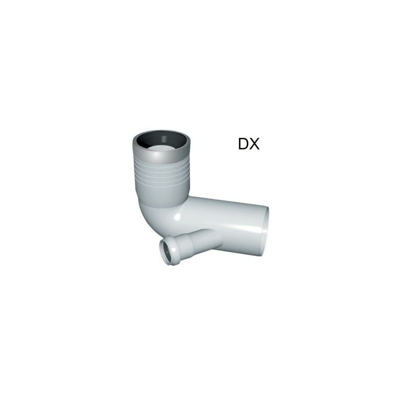 foto del prodotto curva wc prolungata 1 attacco con guarnizione e tappo d. 110-116-40 sx nicol