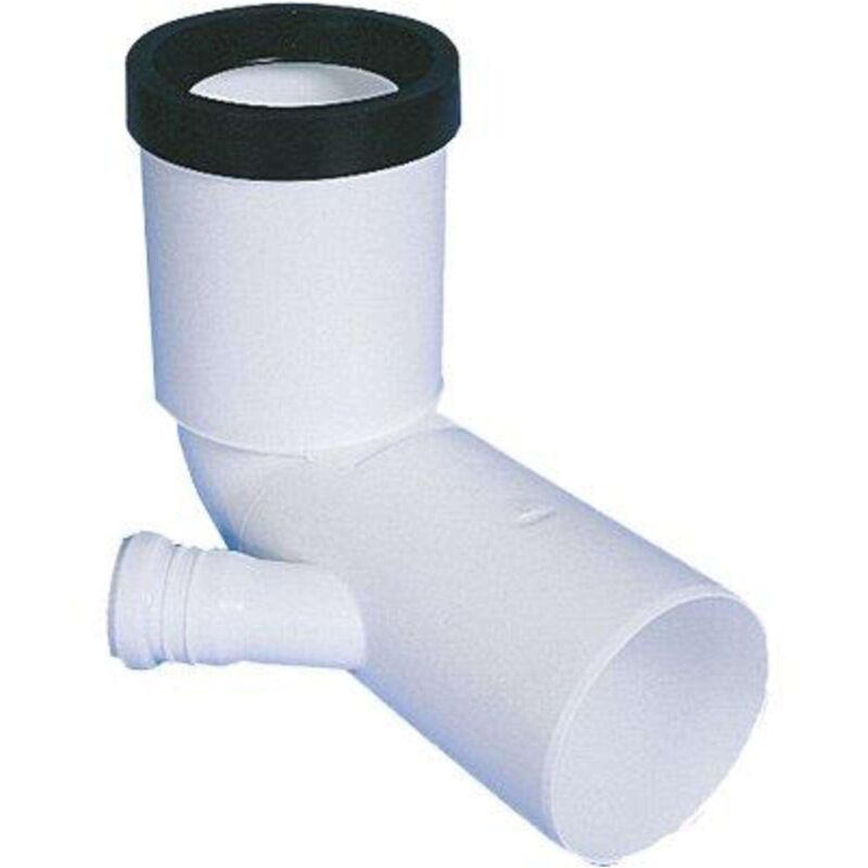 foto del prodotto curva wc prolungata 1 attacco scarico idrico pp bianco mm 90x40 1 pezzo