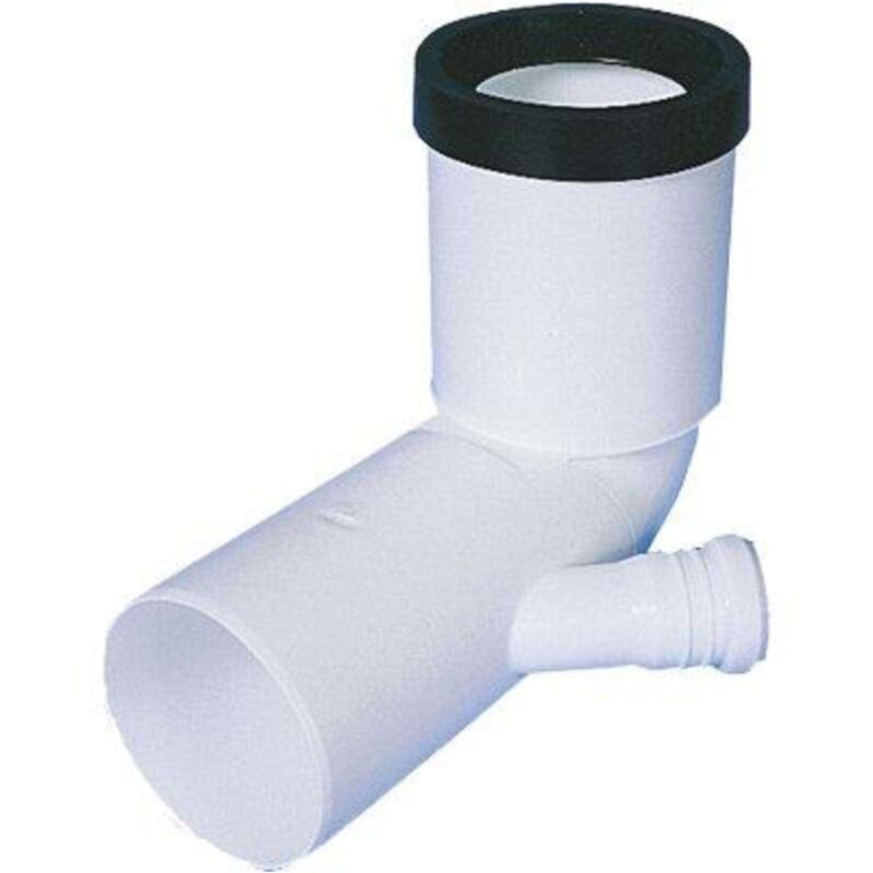 foto del prodotto curva wc prolungata 1 attacco scarico idrico pp bianco mm 90x40 1 pezzo