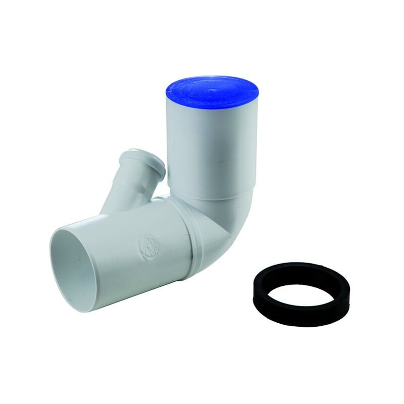 foto del prodotto curva wc prolungata ad innesto in pp con attacco orientabile serie ed tech 90 50 wavin italia s.p.a.