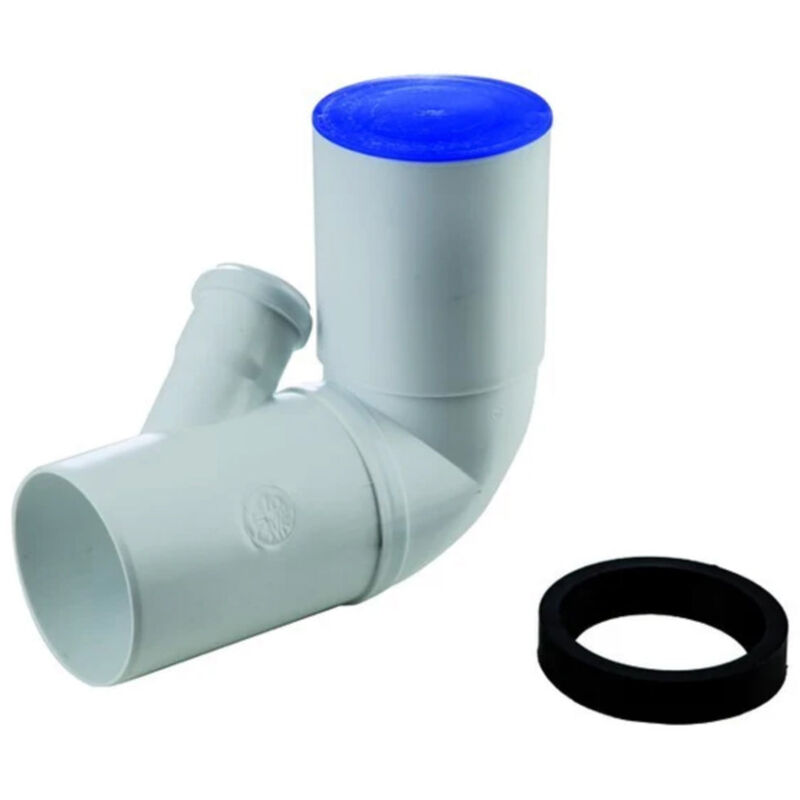 foto del prodotto curva wc prolungata attacco bicchiere sx o dx orientabile innesto 90x40