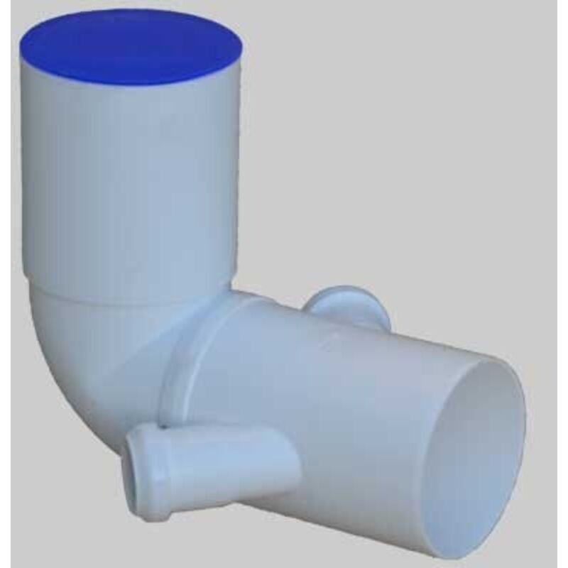 foto del prodotto curva wc prolungata bianca con doppio attacco bicchiere dx - sx - 110x50-50