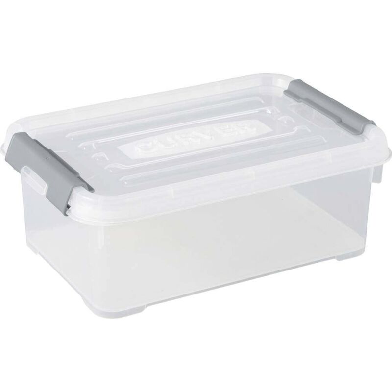 foto del prodotto curver 243810 scatola di immagazzinaggio handy impilabile l x l x a 294 x 194 x 110 mm trasparente, argento 1 pz.