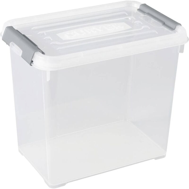 foto del prodotto curver 243859 scatola di immagazzinaggio handy impilabile l x l x a 294 x 194 x 254 mm trasparente, argento 1 pz.