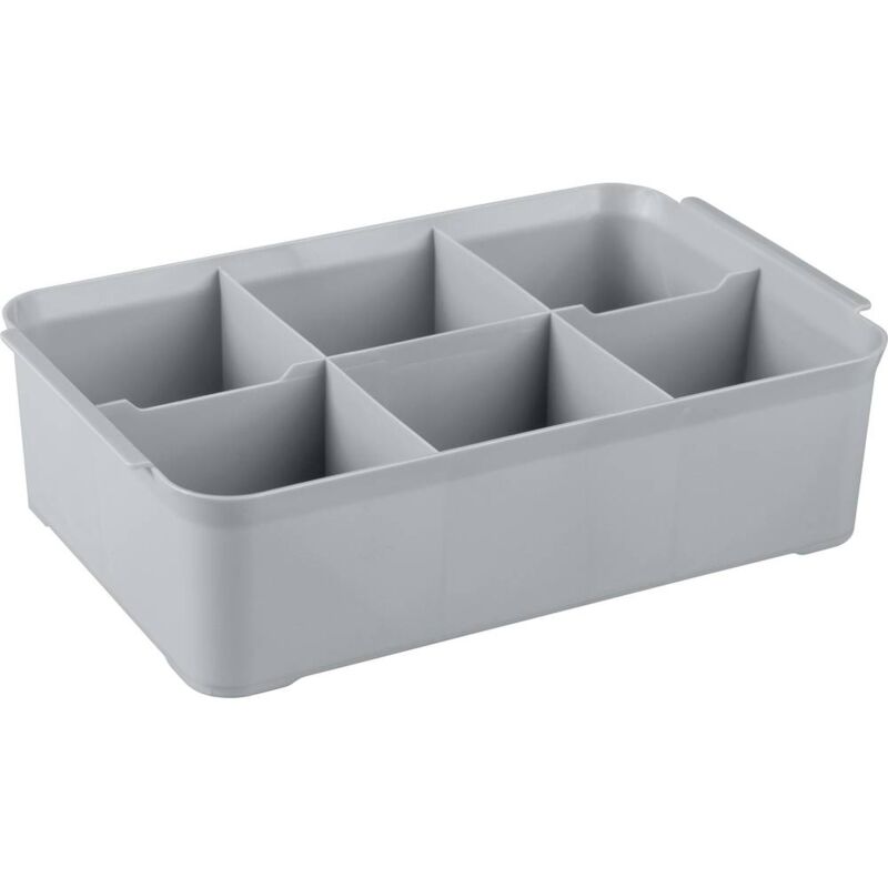 foto del prodotto curver 243860 scatola di immagazzinaggio handy l x l x a 275 x 175 x 75 mm argento 1 pz.