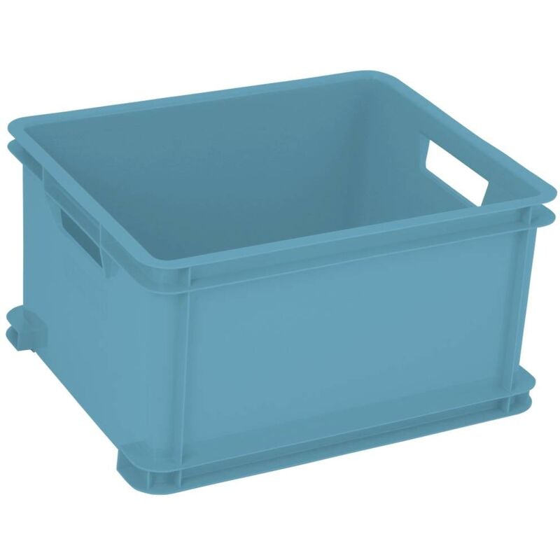 foto del prodotto curver 259599 scatola di immagazzinaggio unibox classic 75 jahre edition blu turchese 1 pz.