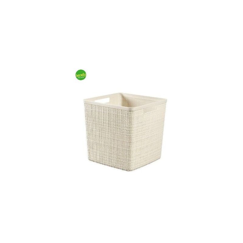 foto del prodotto curver cesta jute cube keter lt.5 bianca