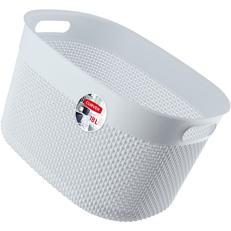 foto del prodotto curver cestino contenitore 18l organizer bianco eco