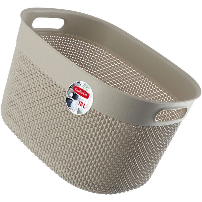 foto del prodotto curver cestino contenitore organizer 18l beige eco