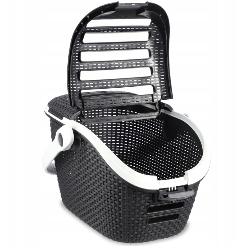 foto del prodotto curver trasportino per animali chiusura sicura fino a 10 kg 53,3x38,7x33,3 cm antracite